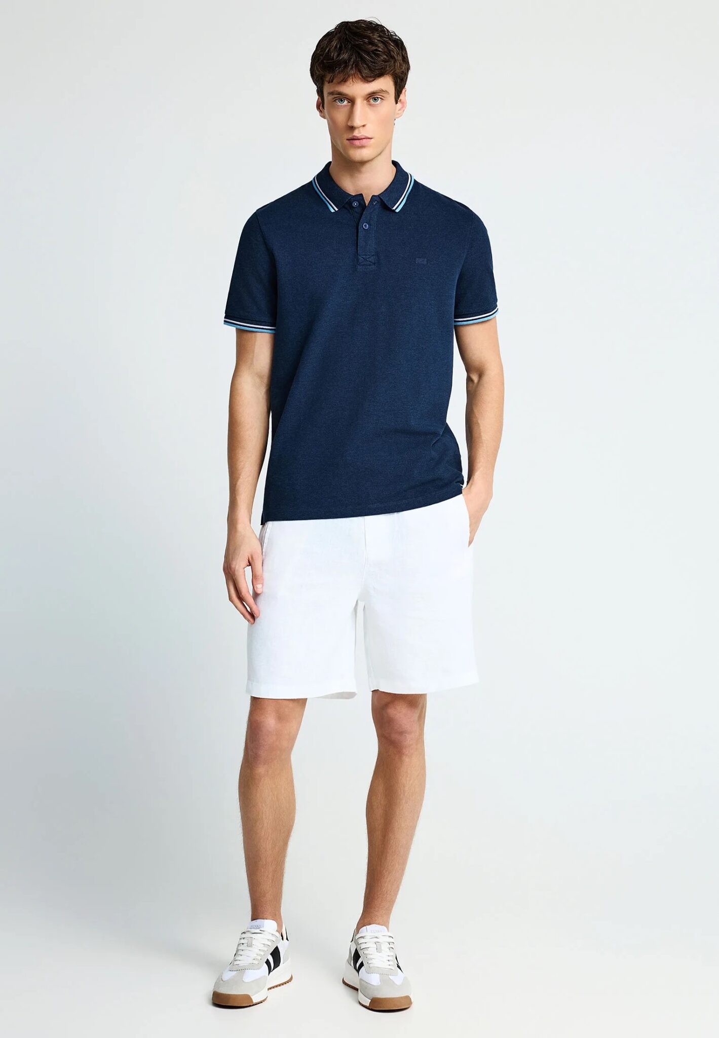 FUNKY BUDDHA ΑΝΔΡΙΚΉ ΜΠΛΟΎΖΑ ΜΕ ΓΙΑΚΆ ΠΌΛΟ | OFF WHITE