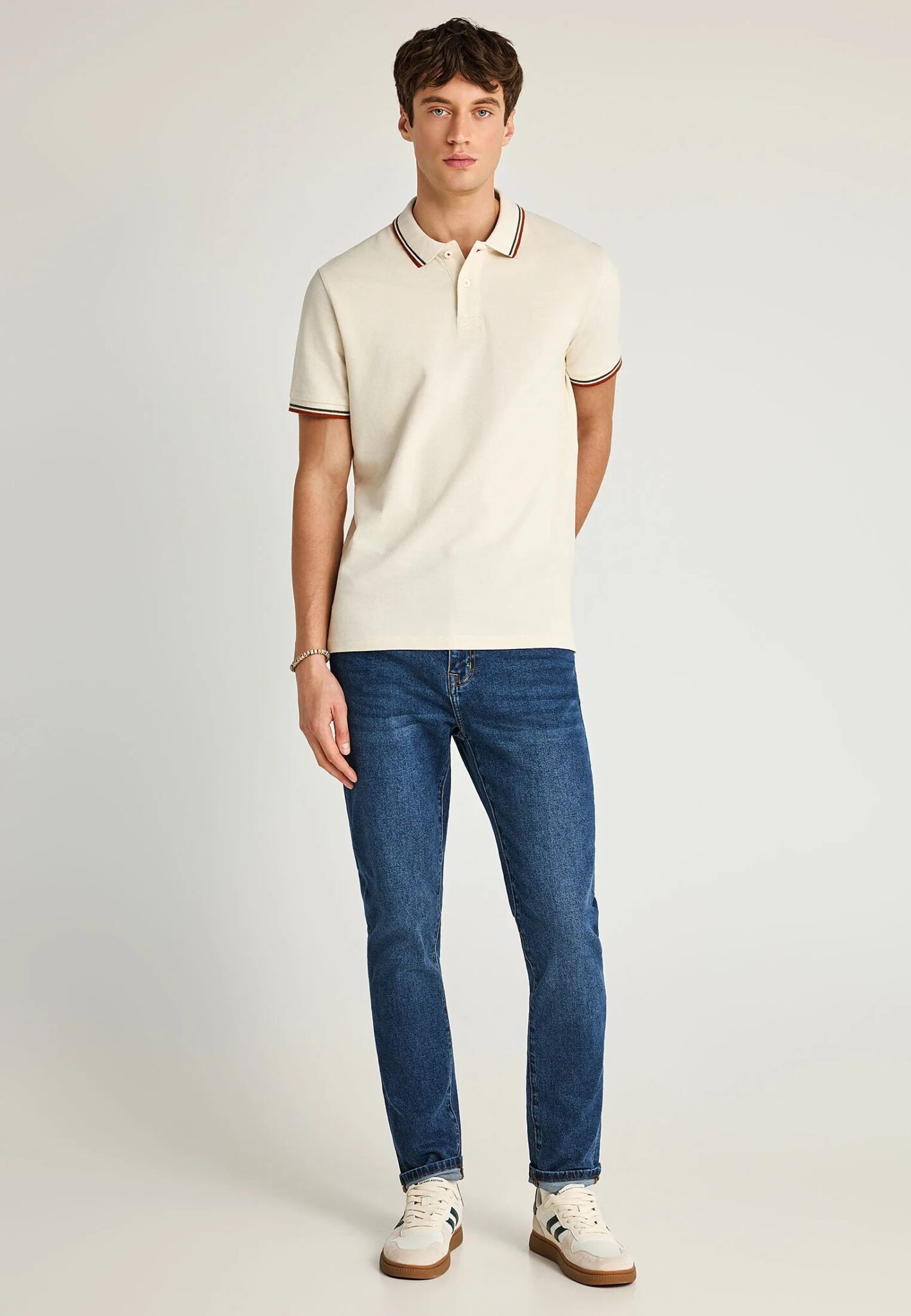 FUNKY BUDDHA ΑΝΔΡΙΚΉ ΜΠΛΟΎΖΑ ΜΕ ΓΙΑΚΆ ΠΌΛΟ | OFF WHITE