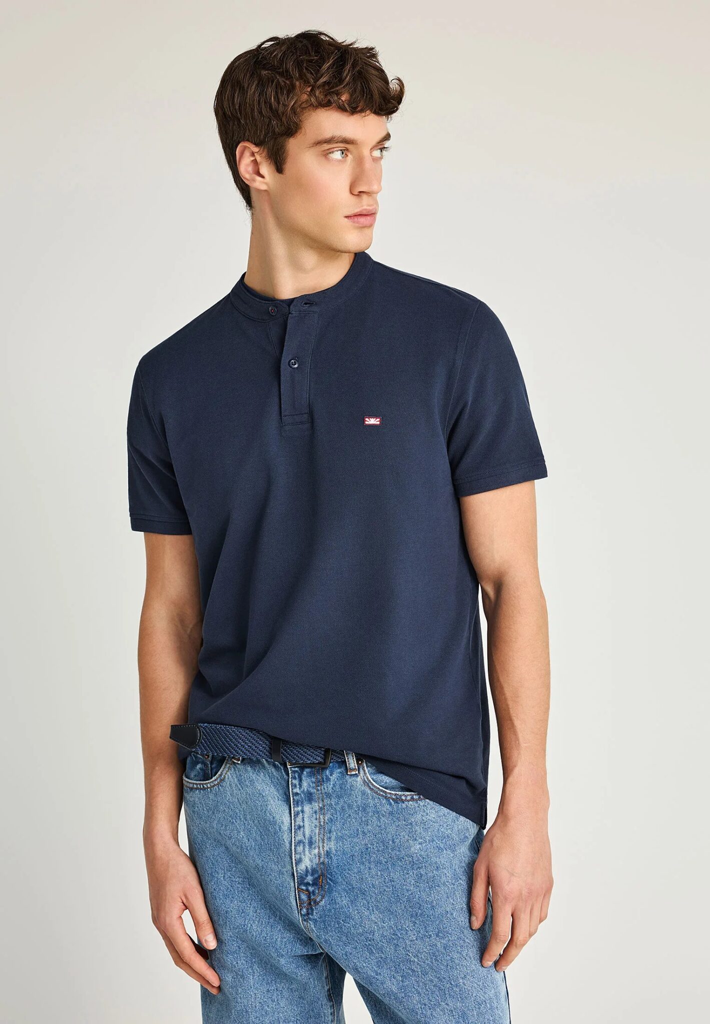 GUESS SS CN TERRY LOGO TEE ΜΠΛΟΥΖΑ ΑΝΔΡΙΚΟ | BLACK