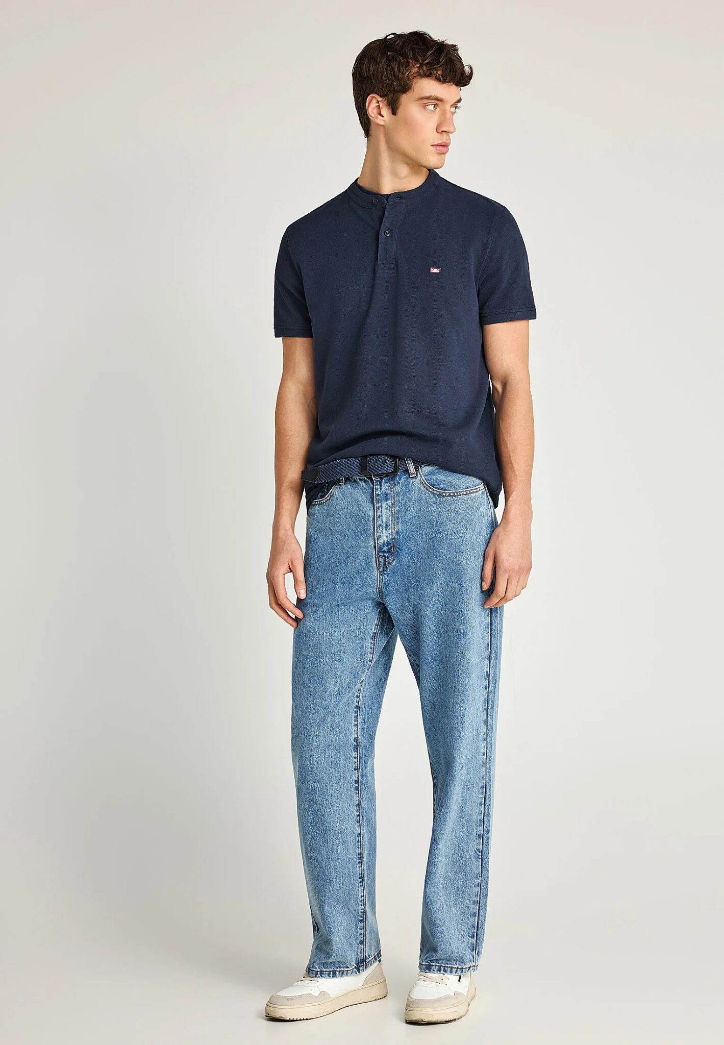 GUESS SS CN TERRY LOGO TEE ΜΠΛΟΥΖΑ ΑΝΔΡΙΚΟ | BLACK