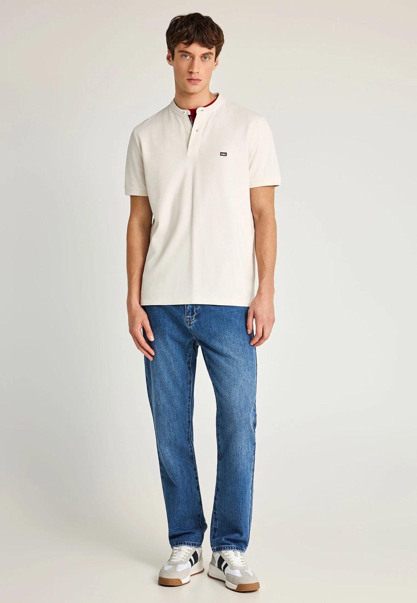 GUESS SS CN TERRY LOGO TEE ΜΠΛΟΥΖΑ ΑΝΔΡΙΚΟ | BLACK