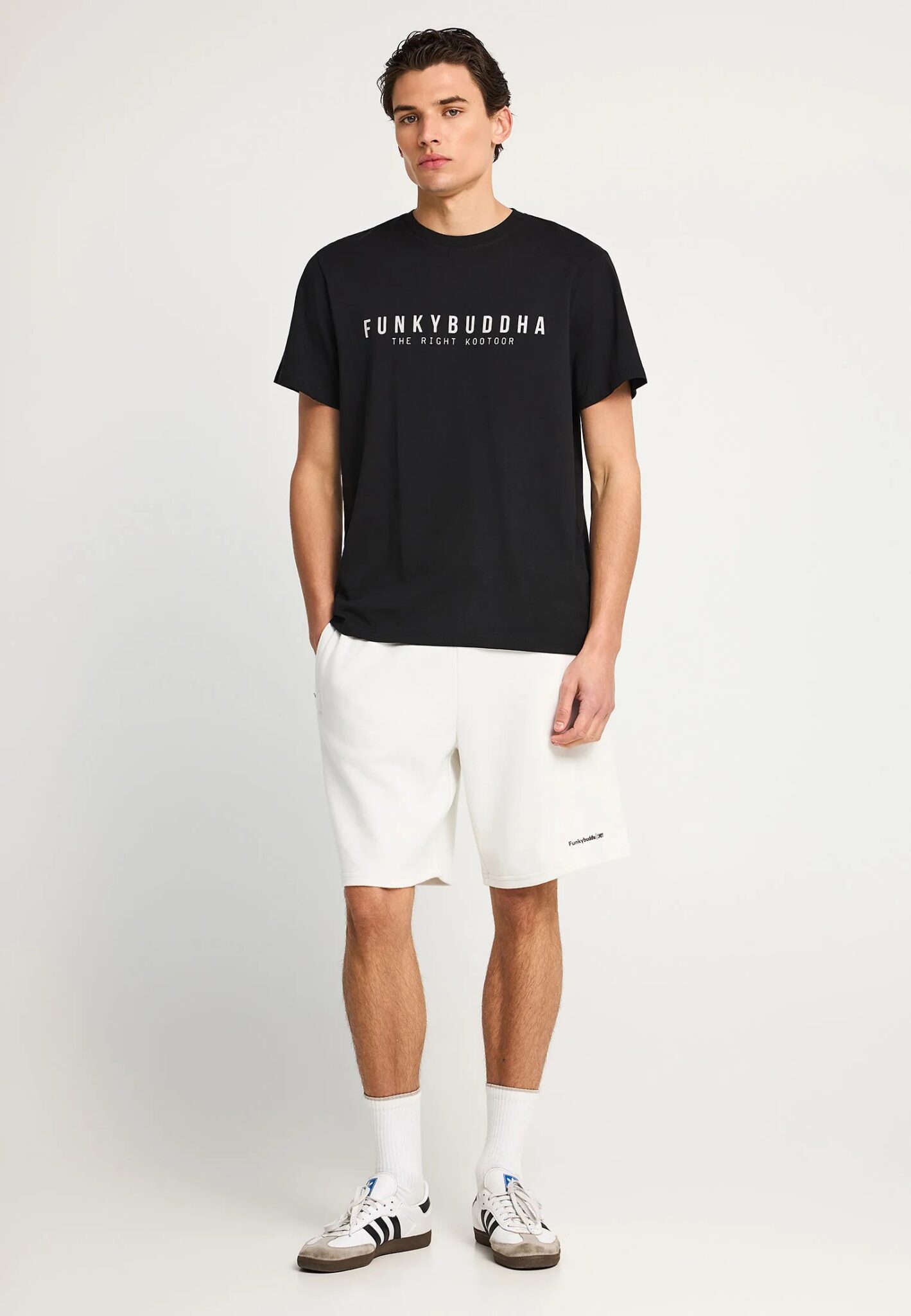 GUESS SS CN TERRY LOGO TEE ΜΠΛΟΥΖΑ ΑΝΔΡΙΚΟ | BLACK