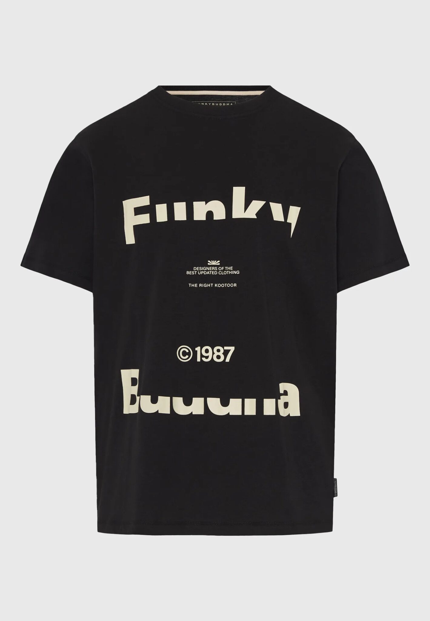 GUESS SS CN TERRY LOGO TEE ΜΠΛΟΥΖΑ ΑΝΔΡΙΚΟ | BLACK