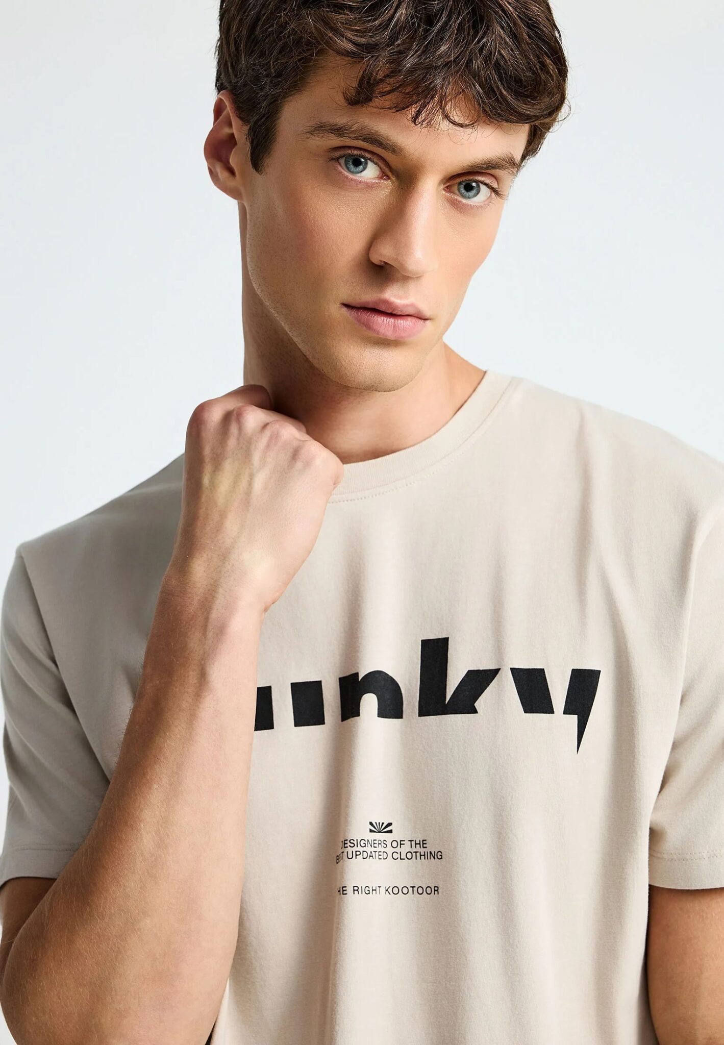 GUESS SS CN TERRY LOGO TEE ΜΠΛΟΥΖΑ ΑΝΔΡΙΚΟ | BLACK