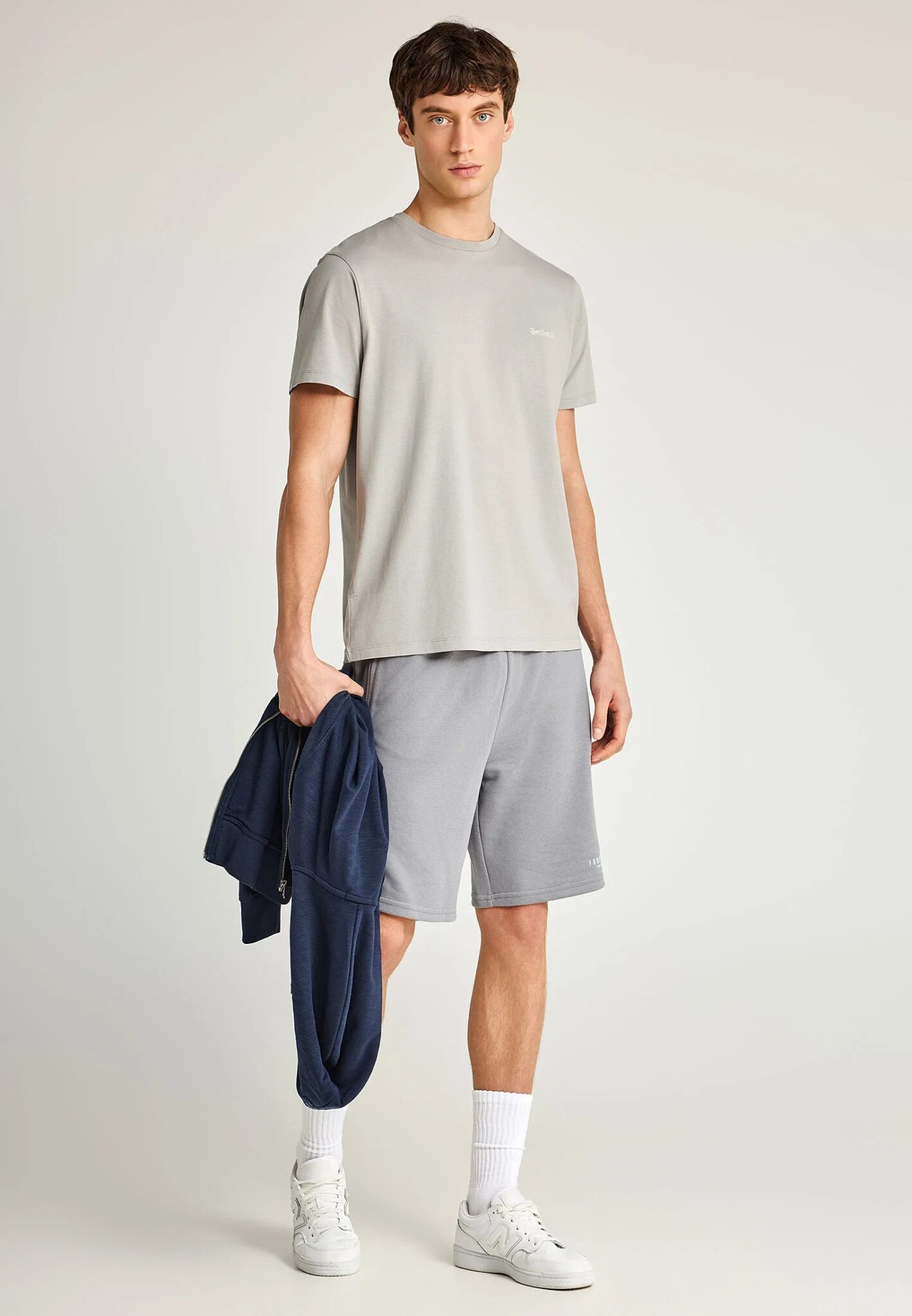 GUESS ATHLEISURE COTTON-POLY RECYCLED UNBRUSHED ΣΟΡΤΣ ΑΝΔΡΙΚΟ | BLACK