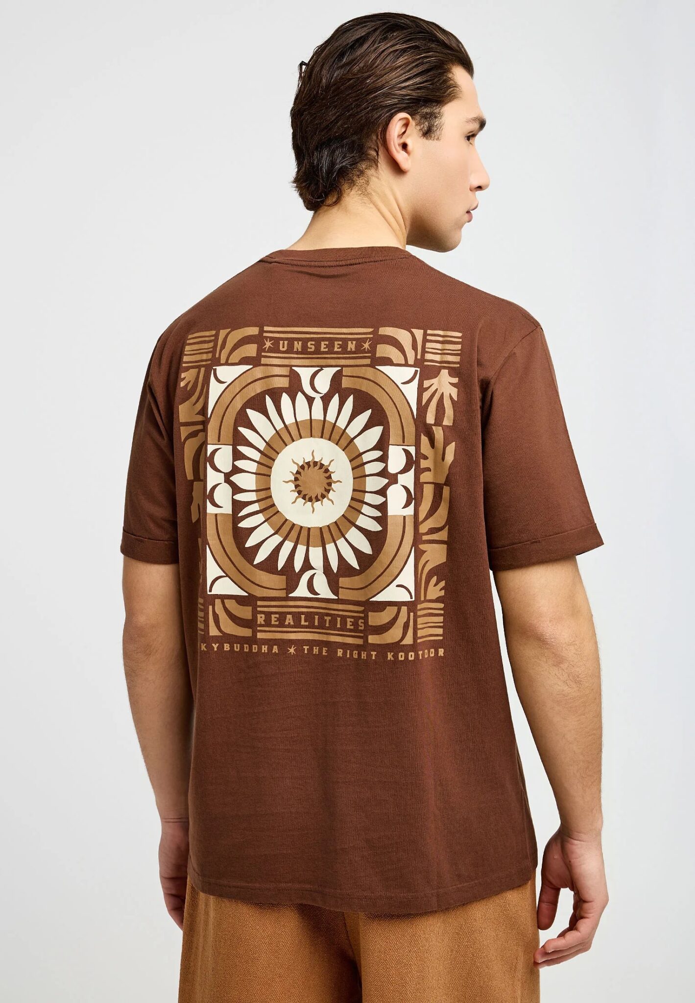 FUNKY BUDDHA ΑΝΔΡΙΚΉ ΜΠΛΟΎΖΑ ΚΟΝΤΌ ΜΑΝΊΚΙ ΚΑΙ ΤΎΠΩΜΑ | BROWN FUNKY BUDDHA ΑΝΔΡΙΚΉ ΜΠΛΟΎΖΑ ΚΟΝΤΌ ΜΑΝΊΚΙ ΚΑΙ ΤΎΠΩΜΑ | BROWN