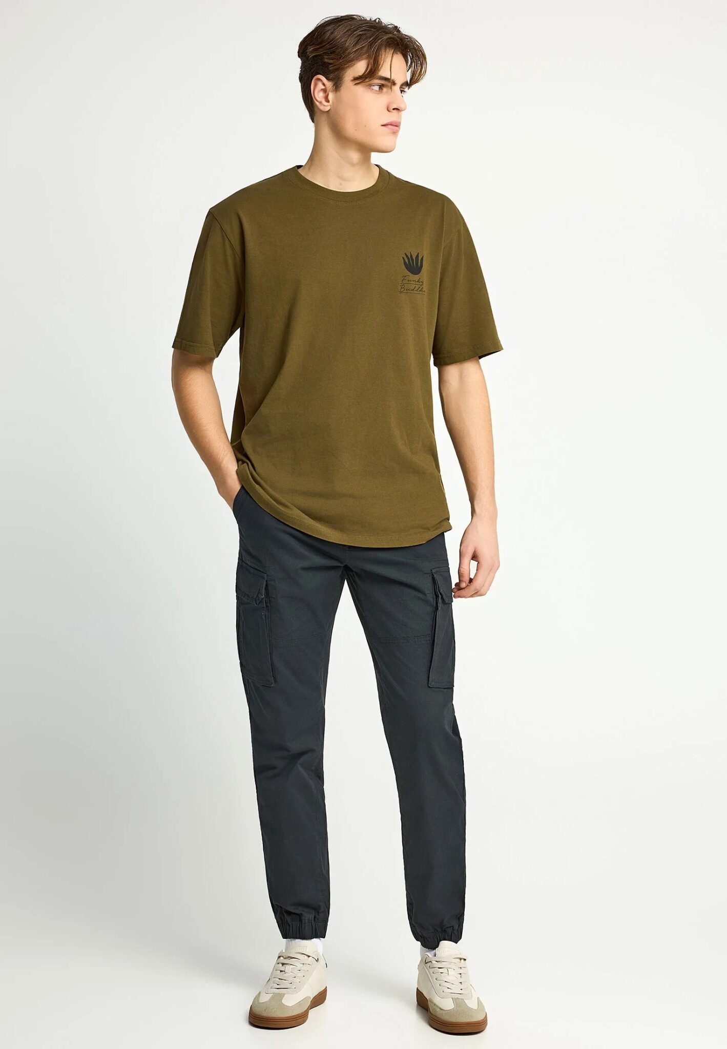 FUNKY BUDDHA ΑΝΔΡΙΚΉ ΜΠΛΟΎΖΑ ΚΟΝΤΌ ΜΑΝΊΚΙ ΚΑΙ ΤΎΠΩΜΑ | LIGHT OLIVE FUNKY BUDDHA ΑΝΔΡΙΚΉ ΜΠΛΟΎΖΑ ΚΟΝΤΌ ΜΑΝΊΚΙ ΚΑΙ ΤΎΠΩΜΑ | LIGHT OLIVE