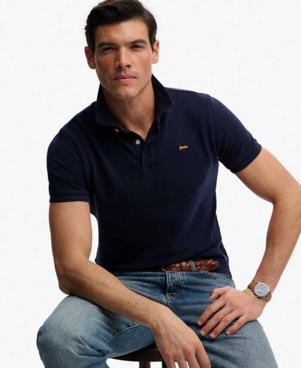 SUPERDRY CLASSIC PIQUE POLO ΜΠΛΟΥΖΑ ΑΝΔΡΙΚΟ | DARK BLUE SUPERDRY CLASSIC PIQUE POLO ΜΠΛΟΥΖΑ ΑΝΔΡΙΚΟ | DARK BLUE