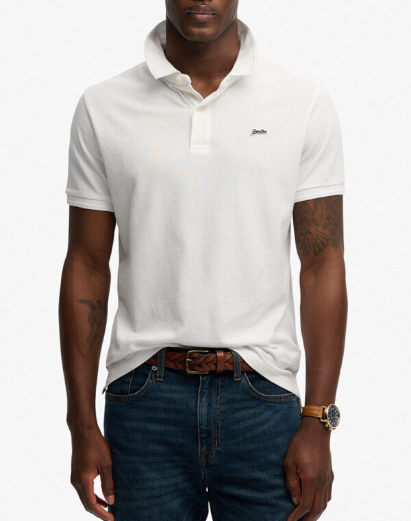 SUPERDRY CLASSIC PIQUE POLO ΜΠΛΟΥΖΑ ΑΝΔΡΙΚΟ | WHITE SUPERDRY CLASSIC PIQUE POLO ΜΠΛΟΥΖΑ ΑΝΔΡΙΚΟ | WHITE