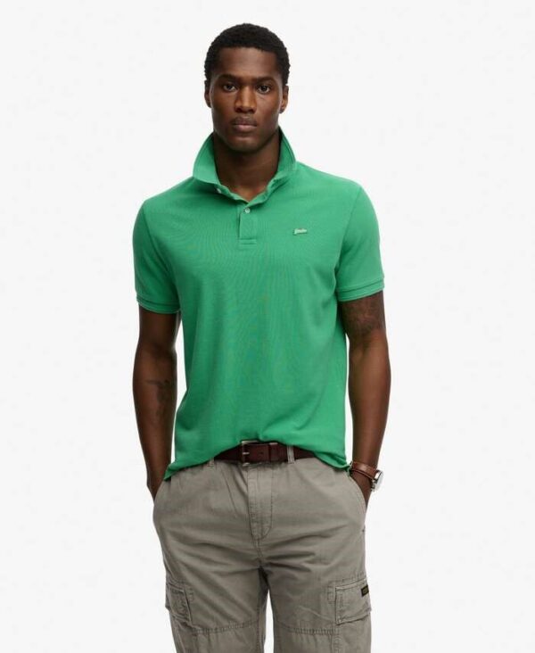 SUPERDRY CLASSIC PIQUE POLO ΜΠΛΟΥΖΑ ΑΝΔΡΙΚΟ | GREEN SUPERDRY CLASSIC PIQUE POLO ΜΠΛΟΥΖΑ ΑΝΔΡΙΚΟ | GREEN