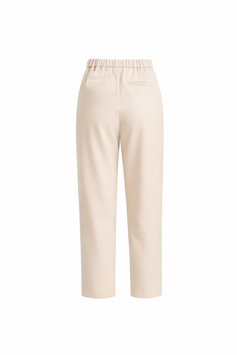 KARL LAGERFELD JEANS KLJ PLEATED LOGO PANT B2W10059 | OFF WHITE