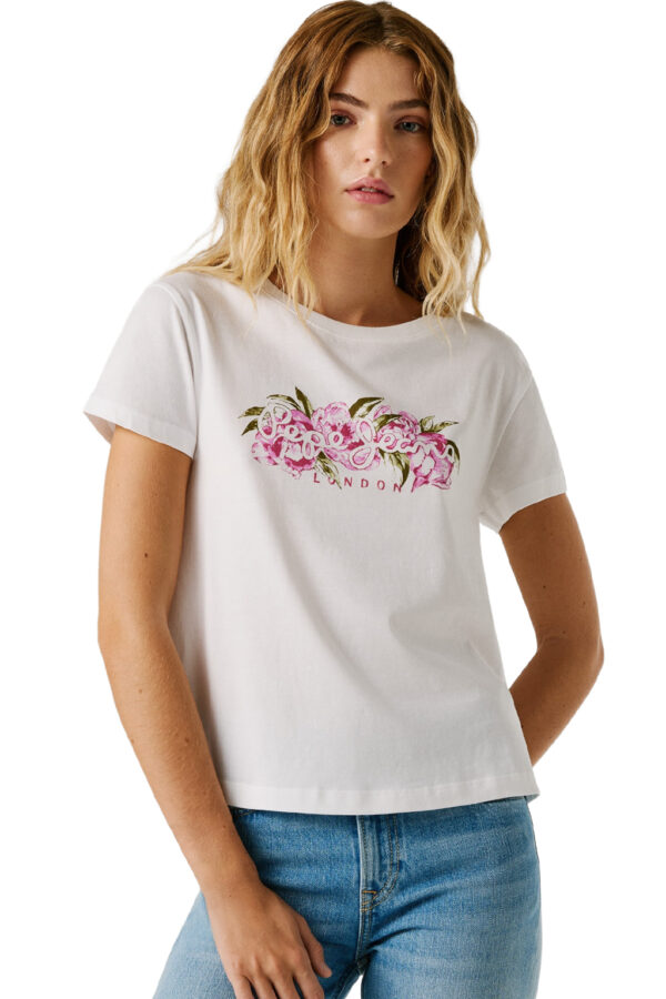 PEPE JEANS MAHINA ΜΠΛΟΥΖΑ ΓΥΝΑΙΚΕΙΟ | WHITE PEPE JEANS MAHINA ΜΠΛΟΥΖΑ ΓΥΝΑΙΚΕΙΟ | WHITE