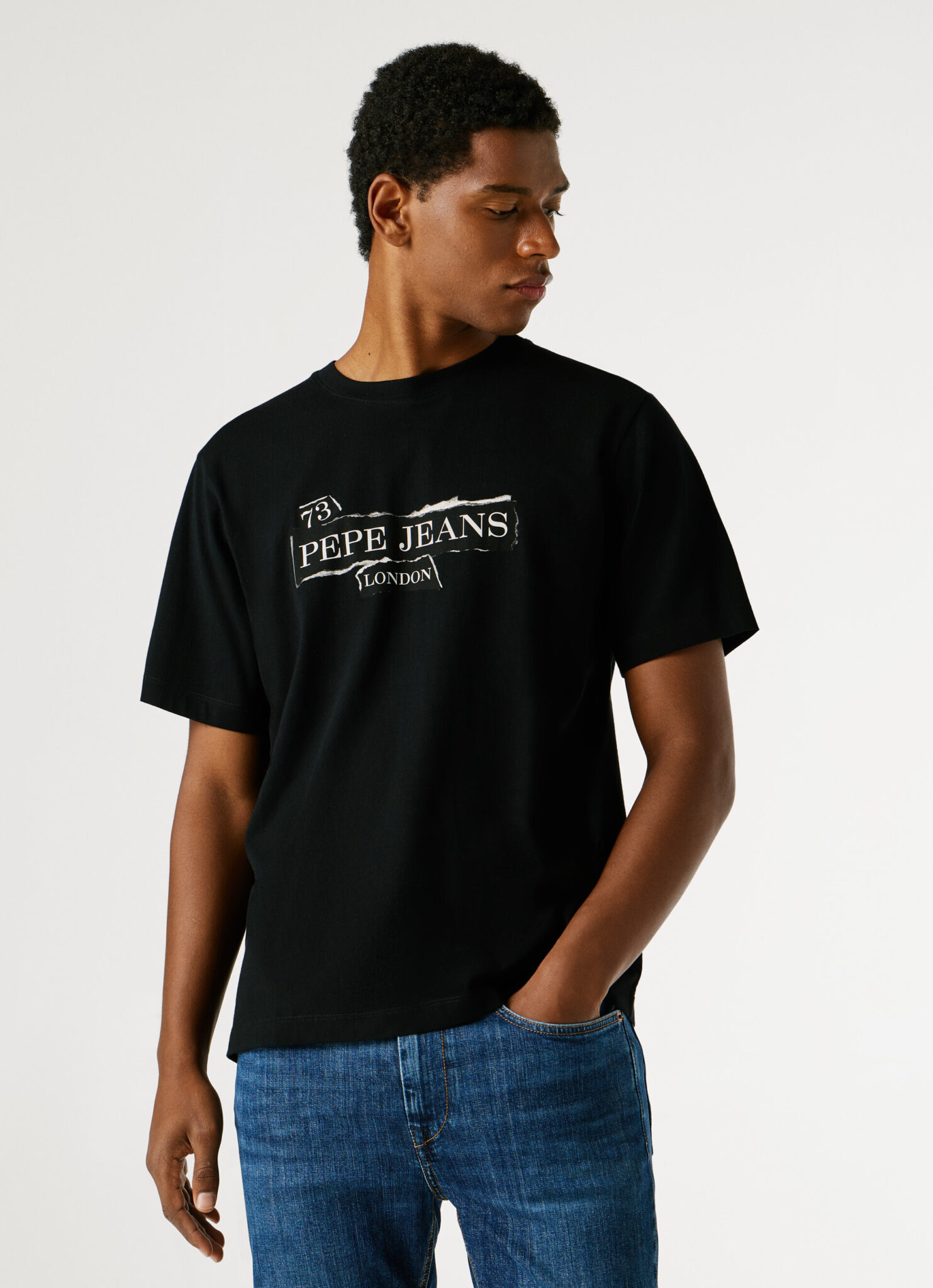 PEPE JEANS FASHION GRIFFIN TEE ΜΠΛΟΥΖΑ ΑΝΔΡΙΚΟ | BLACK PEPE JEANS FASHION GRIFFIN TEE ΜΠΛΟΥΖΑ ΑΝΔΡΙΚΟ | BLACK