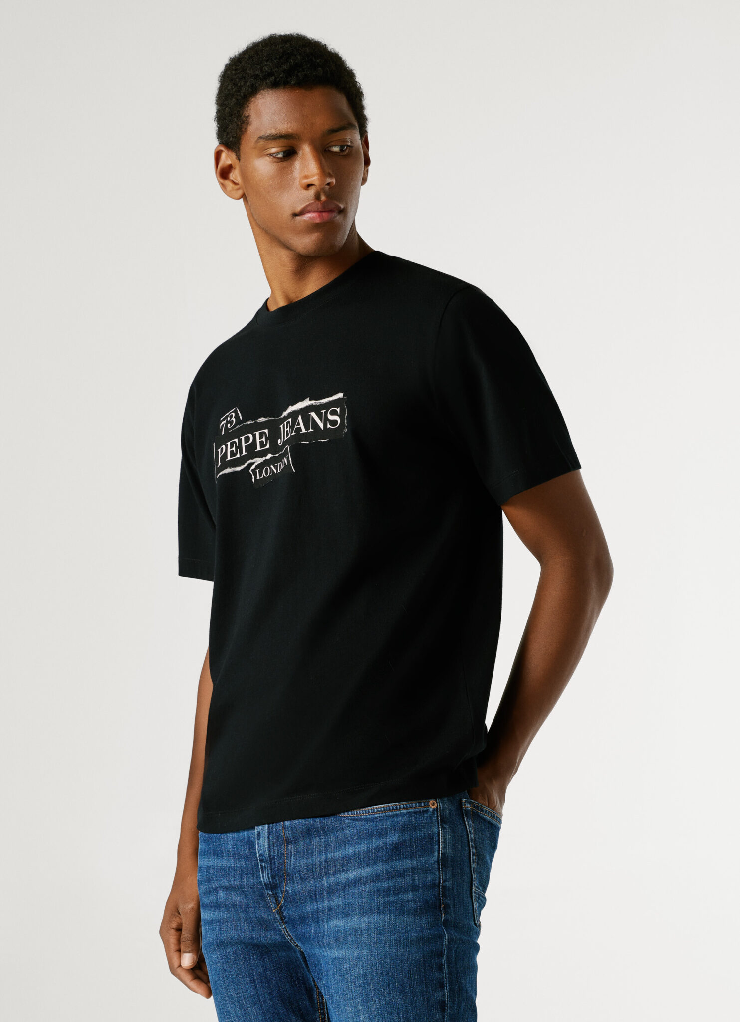 PEPE JEANS FASHION GRIFFIN TEE ΜΠΛΟΥΖΑ ΑΝΔΡΙΚΟ | BLACK PEPE JEANS FASHION GRIFFIN TEE ΜΠΛΟΥΖΑ ΑΝΔΡΙΚΟ | BLACK