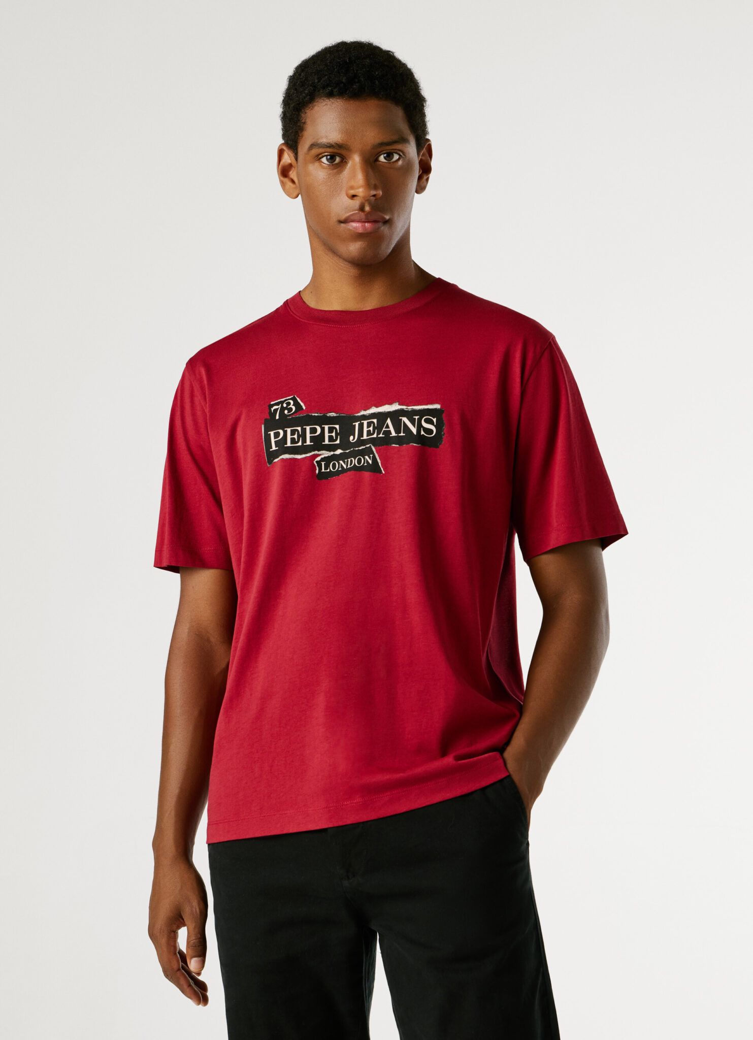 PEPE JEANS FASHION GRIFFIN TEE ΜΠΛΟΥΖΑ ΑΝΔΡΙΚΟ | LIGHT RED PEPE JEANS FASHION GRIFFIN TEE ΜΠΛΟΥΖΑ ΑΝΔΡΙΚΟ | LIGHT RED