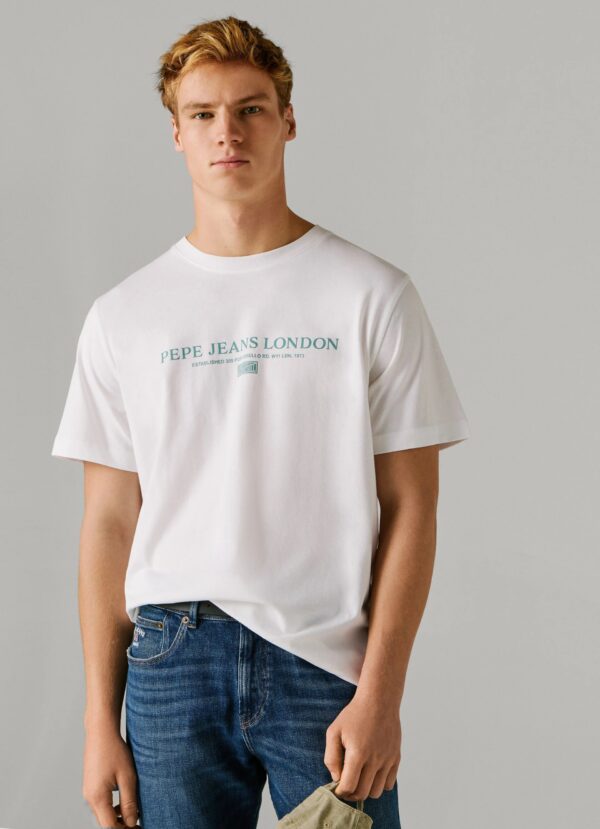 PEPE JEANS SUMMER SEASONAL LOGO TEE | WHITE PEPE JEANS SUMMER SEASONAL LOGO TEE | WHITE