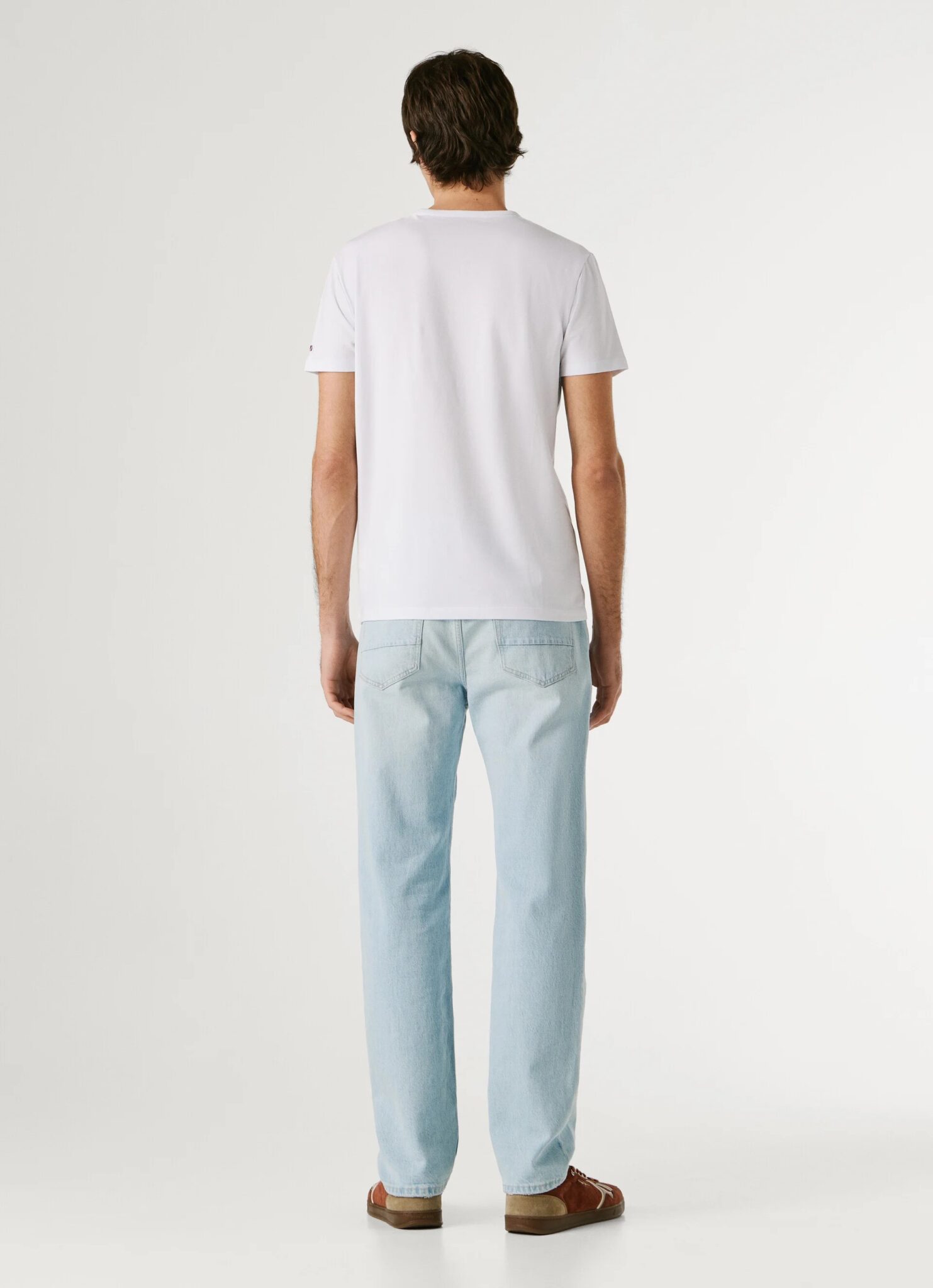 PEPE JEANS ORIGINAL BASIC 3N ΜΠΛΟΥΖΑ ΑΝΔΡΙΚΟ | WHITE PEPE JEANS ORIGINAL BASIC 3N ΜΠΛΟΥΖΑ ΑΝΔΡΙΚΟ | WHITE