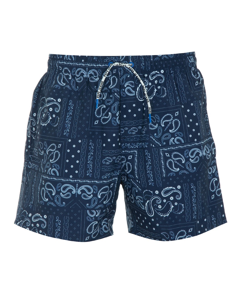 PEPE JEANS BANDANA SWIMSHORT  ΜΑΓΙΟ ΑΝΔΡΙΚΟ | DARK BLUE