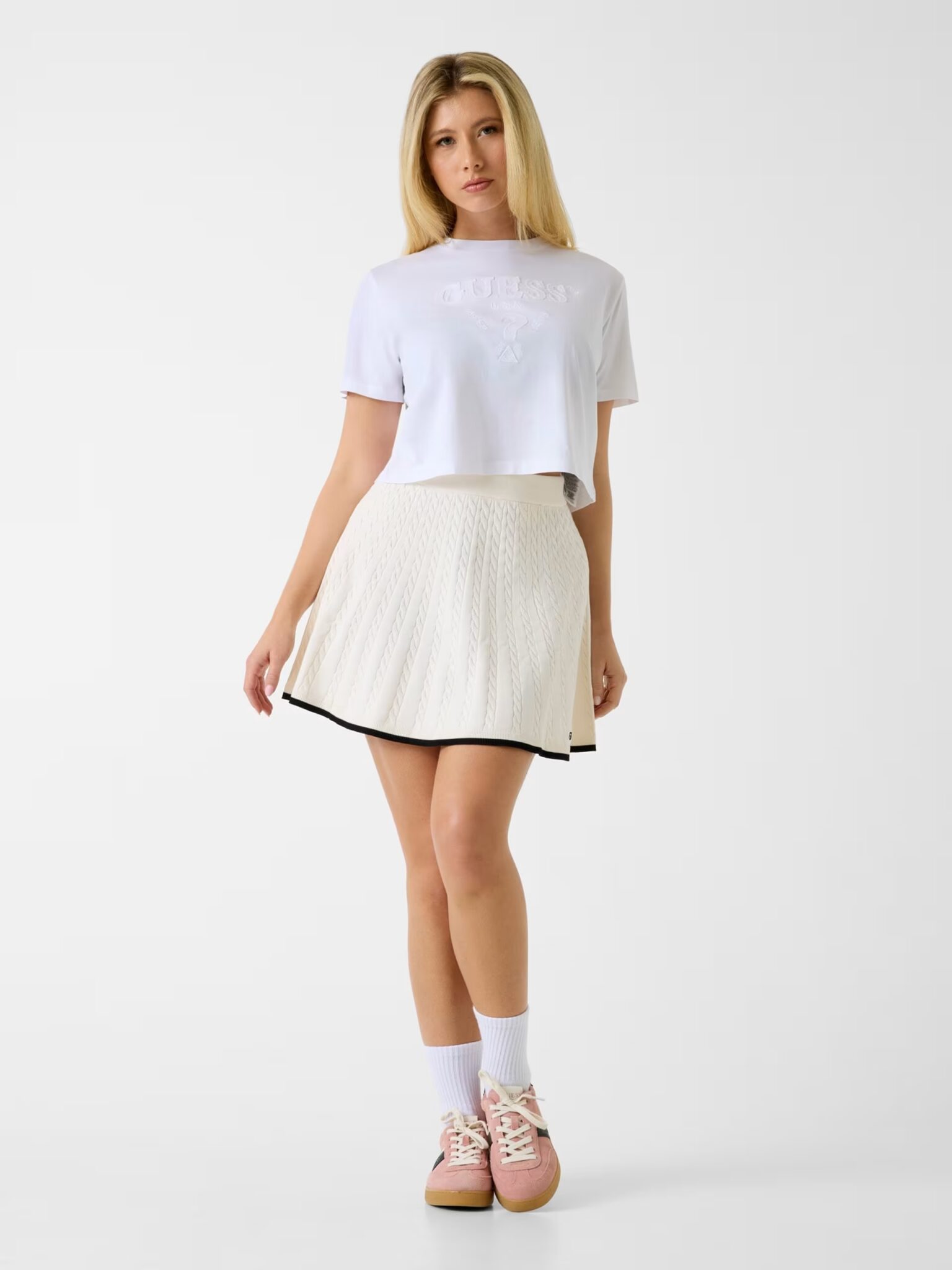 GUESS ATHLEISURE GEORGIA SKIRT ΦΟΥΣΤΑ ΓΥΝΑΙΚΕΙΟ | OFF WHITE