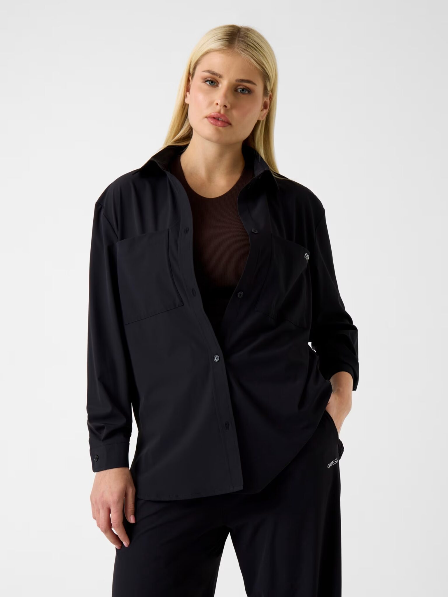 GUESS ATHLEISURE KORBIN FULL ZIP TRACKSUIT ΦΟΥΤΕΡ ΑΝΔΡΙΚΟ | BLACK