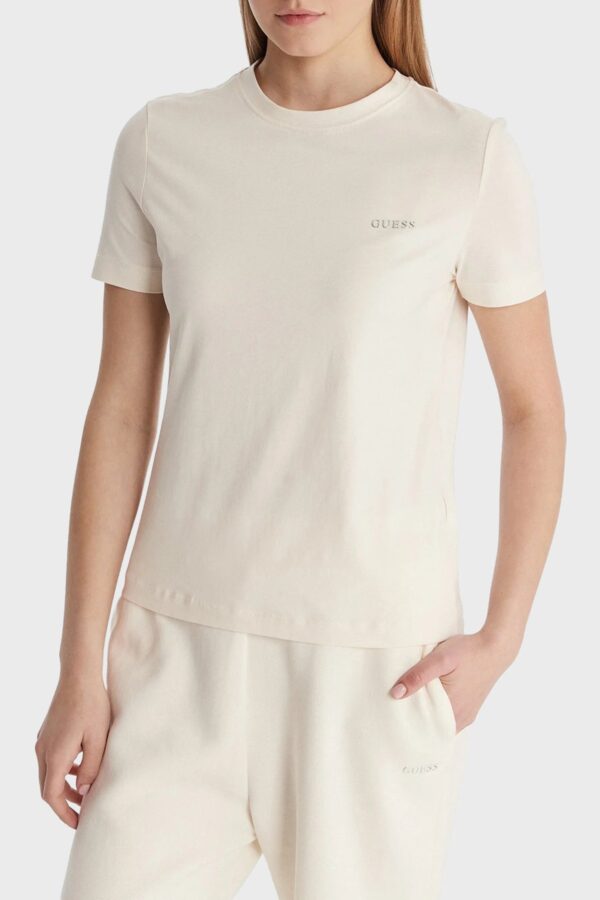 GUESS ATHLEISURE TRACEY CN SS T-SHIRT ΜΠΛΟΥΖΑ ΓΥΝΑΙΚΕΙΟ | WHITE GUESS ATHLEISURE TRACEY CN SS T-SHIRT ΜΠΛΟΥΖΑ ΓΥΝΑΙΚΕΙΟ | WHITE