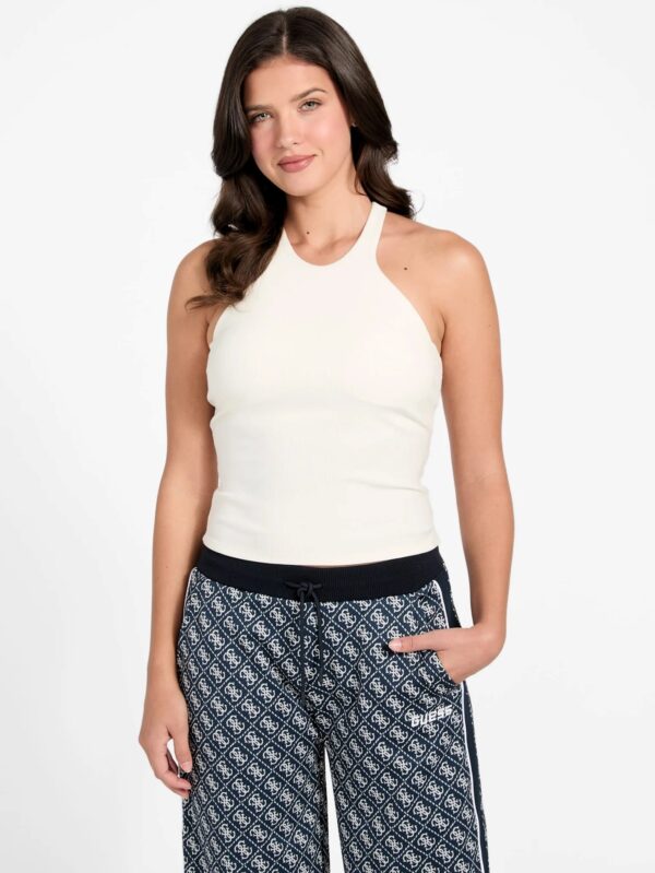 GUESS ATHLEISURE NAT RIB BRA TANK ΜΠΛΟΥΖΑ ΓΥΝΑΙΚΕΙΟ | WHITE GUESS ATHLEISURE NAT RIB BRA TANK ΜΠΛΟΥΖΑ ΓΥΝΑΙΚΕΙΟ | WHITE