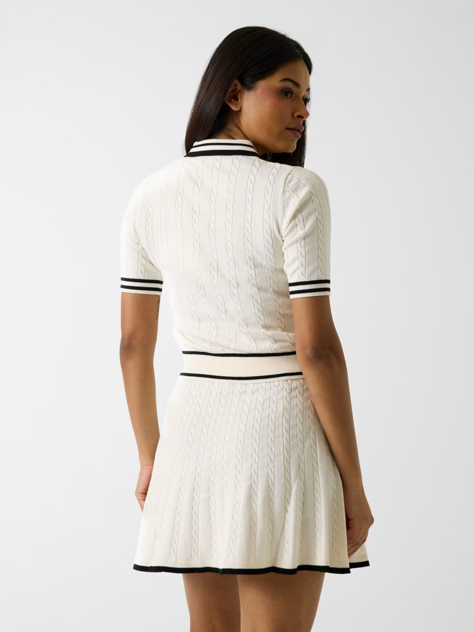 GUESS ATHLEISURE SHARI POLO CARDI SWTR ΠΛΕΚΤΟ ΓΥΝΑΙΚΕΙΟ | OFF WHITE GUESS ATHLEISURE SHARI POLO CARDI SWTR ΠΛΕΚΤΟ ΓΥΝΑΙΚΕΙΟ | OFF WHITE