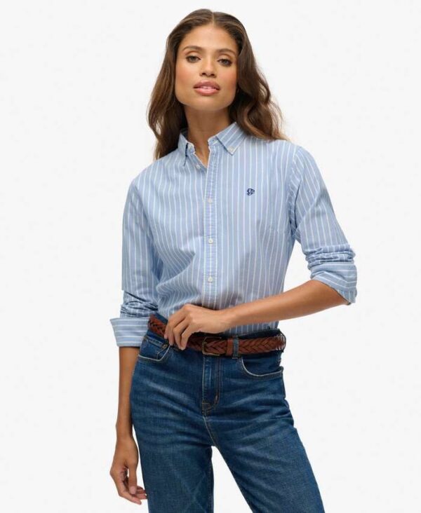 SUPERDRY SLIM OXFORD BD L/S SHIRT ΠΟΥΚΑΜΙΣΟ ΓΥΝΑΙΚΕΙΟ | LIGHT BLUE SUPERDRY SLIM OXFORD BD L/S SHIRT ΠΟΥΚΑΜΙΣΟ ΓΥΝΑΙΚΕΙΟ | LIGHT BLUE