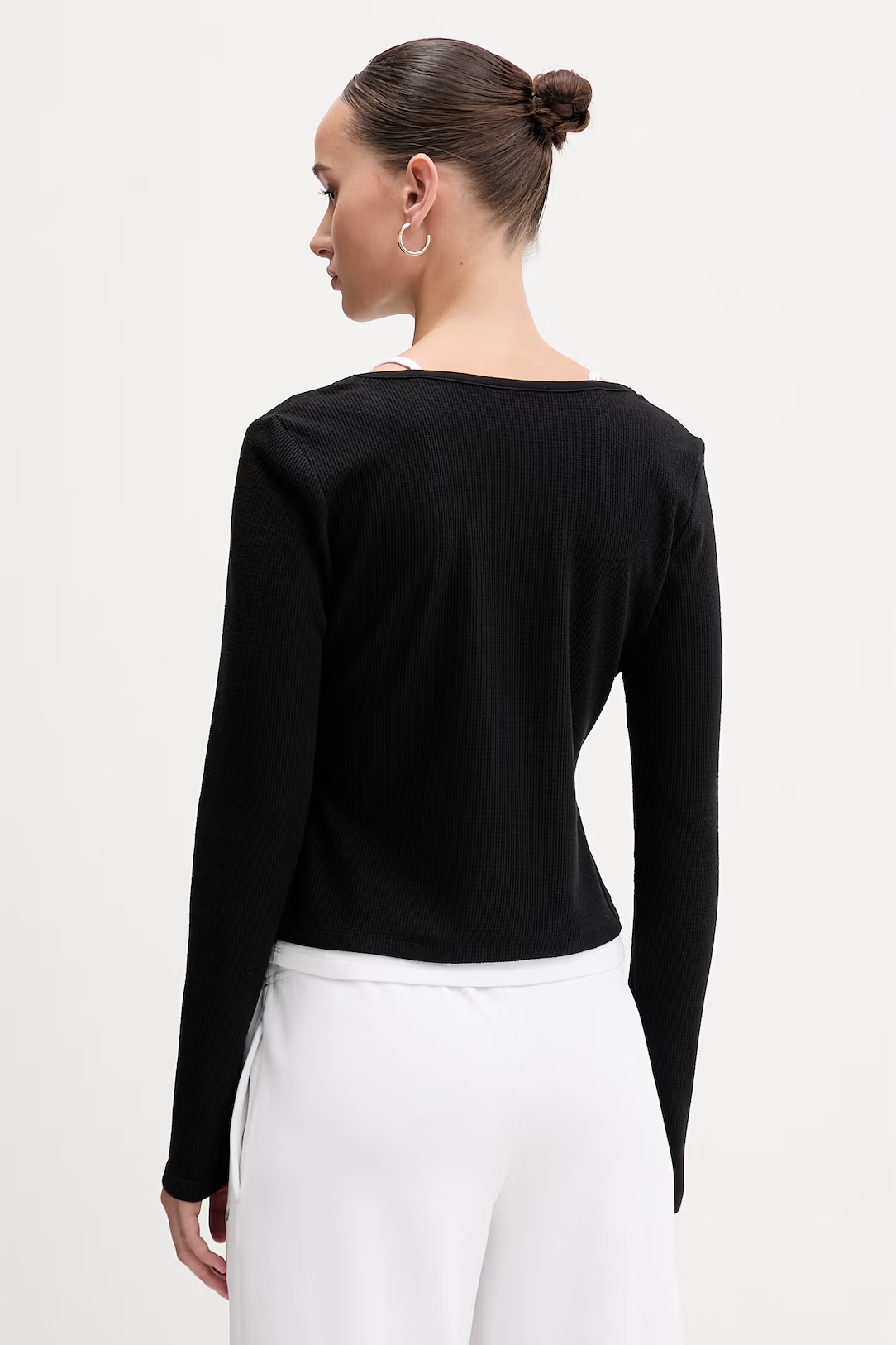 GUESS JEANS DROP SHOULDER EMB CROPPED C ΦΟΥΤΕΡ ΓΥΝΑΙΚΕΙΟ | LIGHT GREY