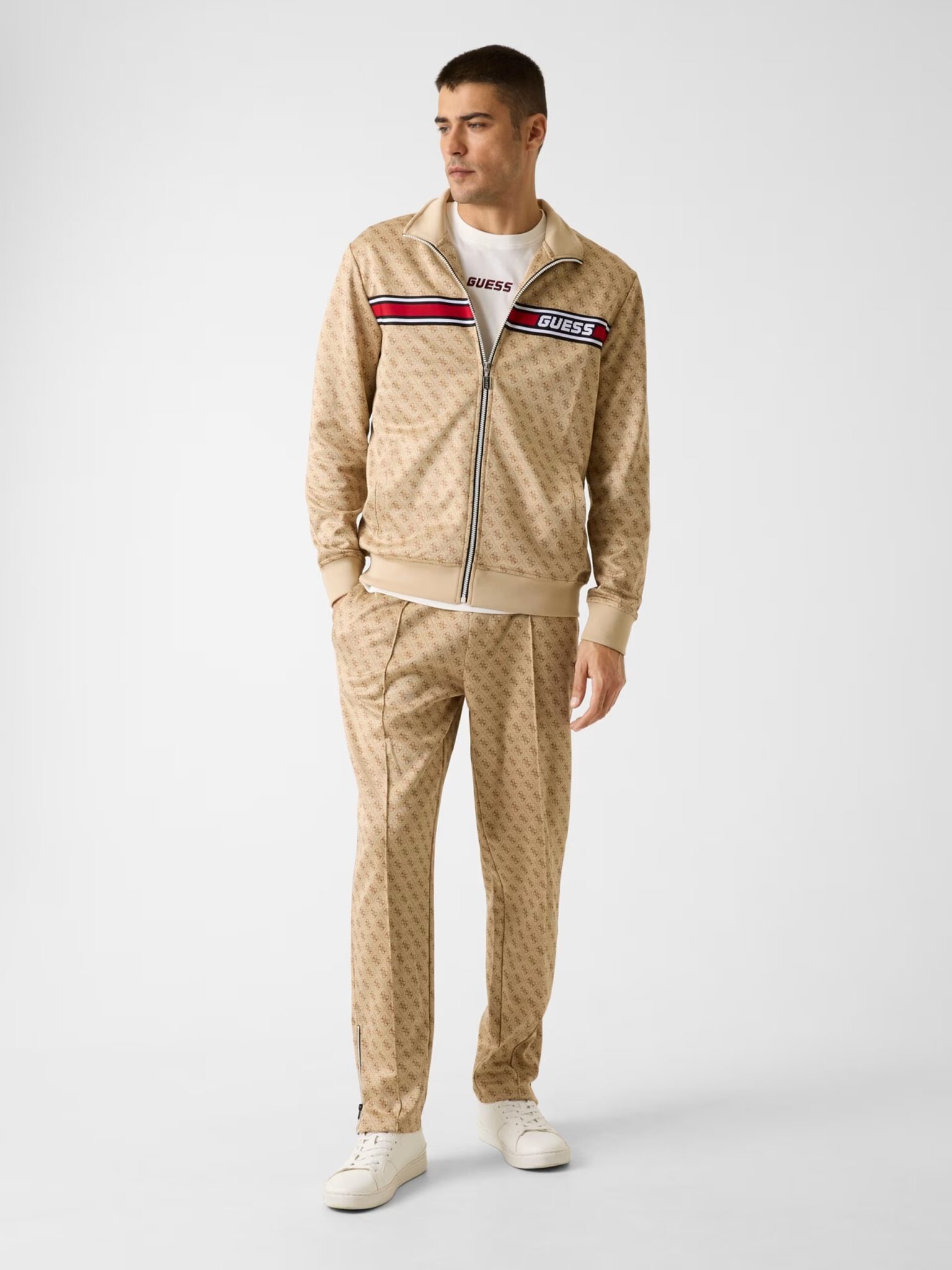 GUESS JEANS SS BOXY CROPPED OTTOMAN ΜΠΛΟΥΖΑ ΑΝΔΡΙΚΟ | BLACK