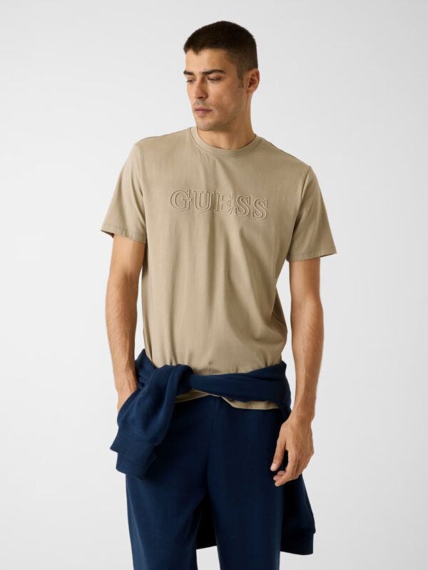 GUESS ATHLEISURE SS ALPHY T-SHIRT ΜΠΛΟΥΖΑ ΑΝΔΡΙΚΟ | DARK BEIGE GUESS ATHLEISURE SS ALPHY T-SHIRT ΜΠΛΟΥΖΑ ΑΝΔΡΙΚΟ | DARK BEIGE