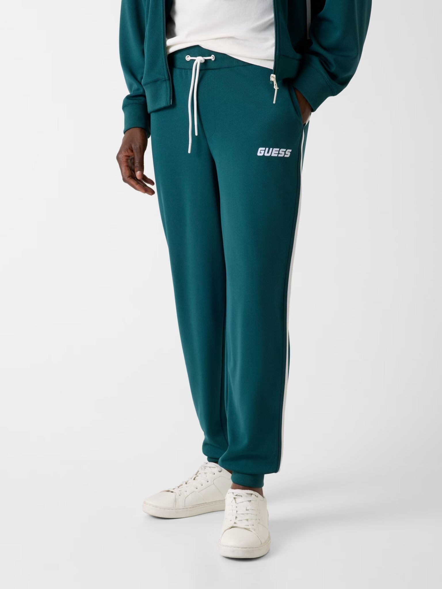 GUESS ATHLEISURE LANSA CUFFED PANT ΠΑΝΤΕΛΟΝΙ ΑΝΔΡΙΚΟ | GREEN