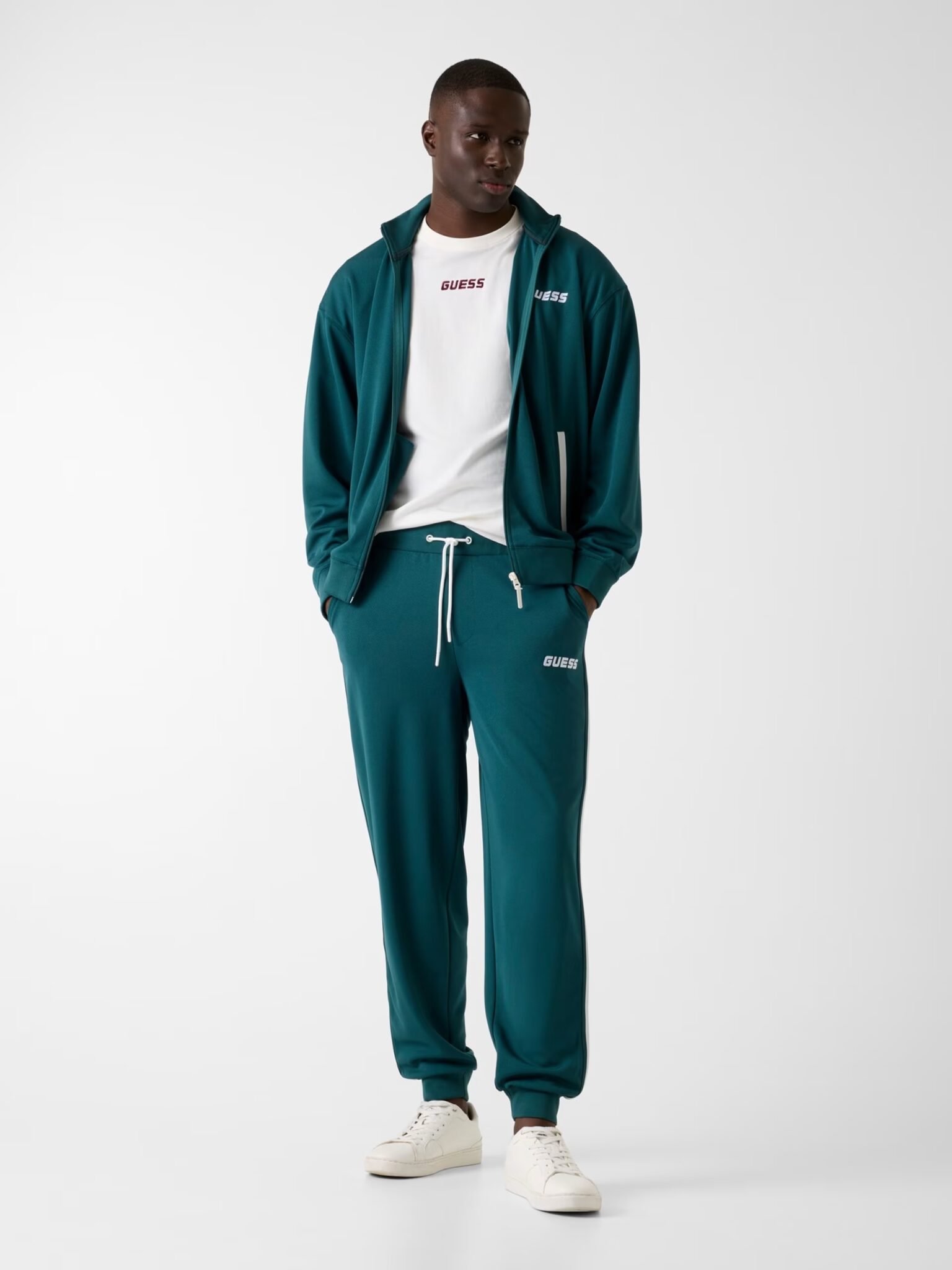 GUESS ATHLEISURE LANSA CUFFED PANT ΠΑΝΤΕΛΟΝΙ ΑΝΔΡΙΚΟ | GREEN