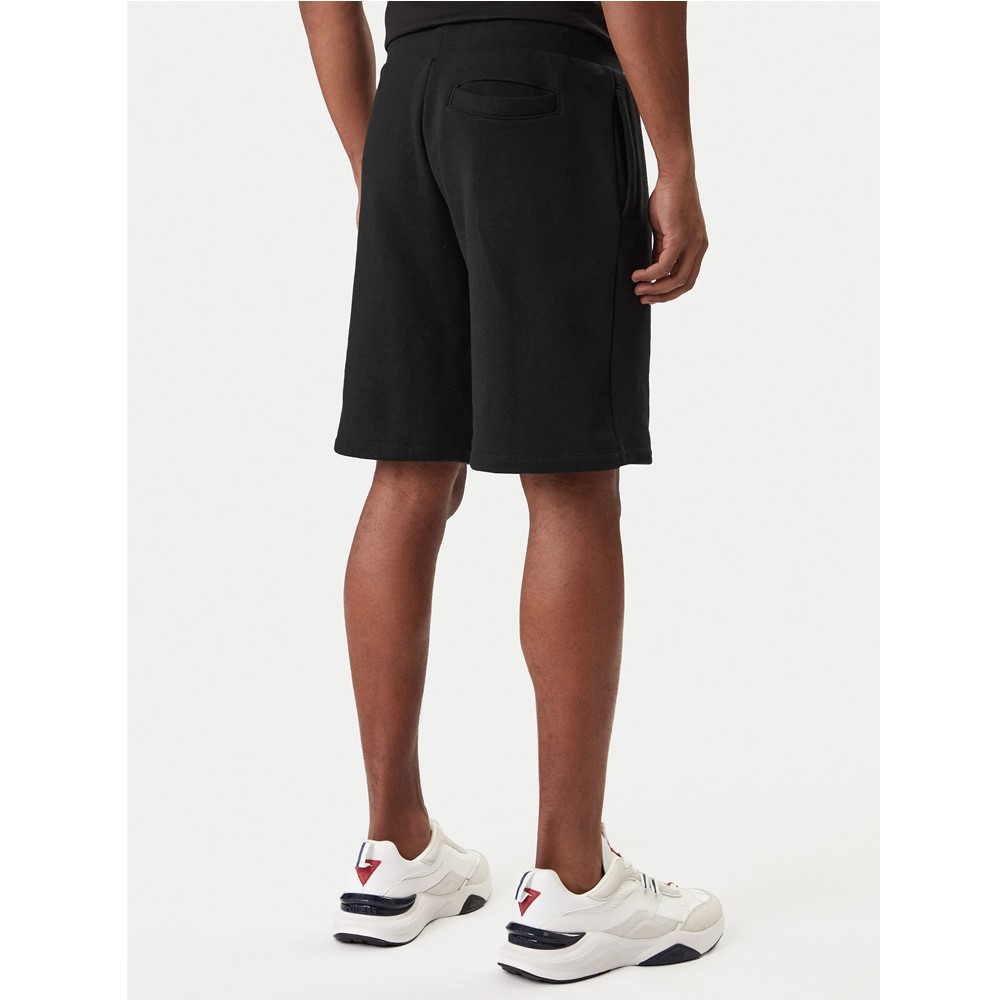 GUESS ATHLEISURE COTTON-POLY RECYCLED UNBRUSHED ΣΟΡΤΣ ΑΝΔΡΙΚΟ | BLACK