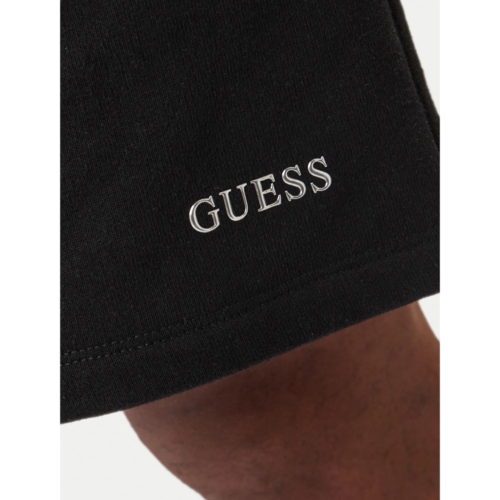 GUESS ATHLEISURE COTTON-POLY RECYCLED UNBRUSHED ΣΟΡΤΣ ΑΝΔΡΙΚΟ | BLACK GUESS ATHLEISURE COTTON-POLY RECYCLED UNBRUSHED ΣΟΡΤΣ ΑΝΔΡΙΚΟ | BLACK