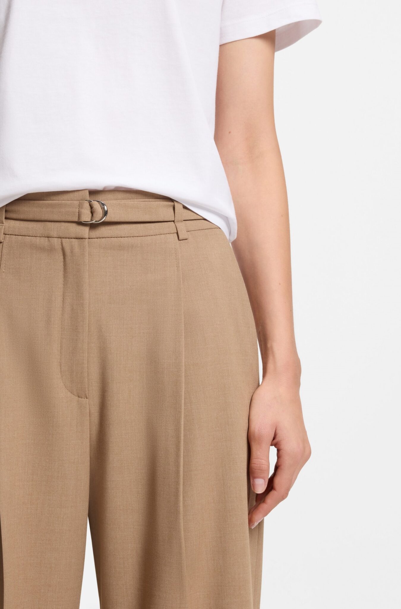 BOSS ΠΑΝΤΕΛΟΝΙ HAWELSA 50554020 | BEIGE BOSS ΠΑΝΤΕΛΟΝΙ HAWELSA 50554020 | BEIGE