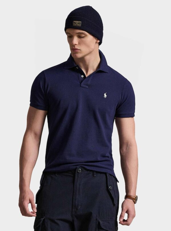 POLO RALPH LAUREN BASIC MESH-SSL-KNT 710680784-72 | DARK BLUE POLO RALPH LAUREN BASIC MESH-SSL-KNT 710680784-72 | DARK BLUE
