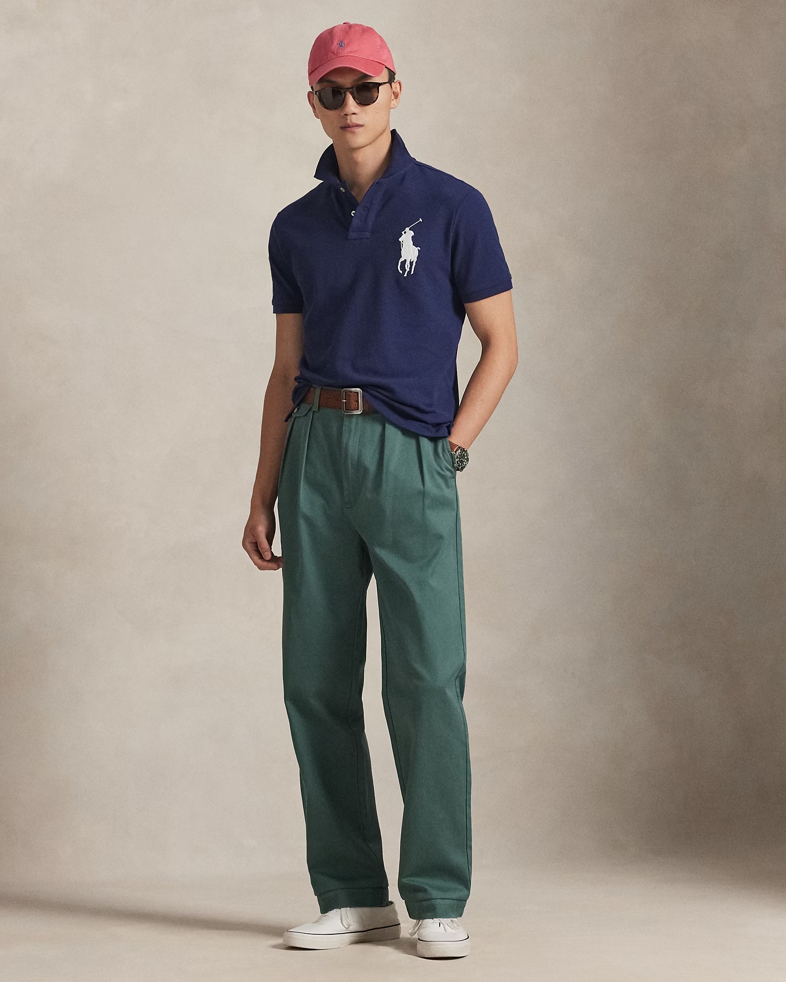 POLO RALPH LAUREN BASIC MESH-SSL-KNT 710688969 | DARK BLUE POLO RALPH LAUREN BASIC MESH-SSL-KNT 710688969 | DARK BLUE