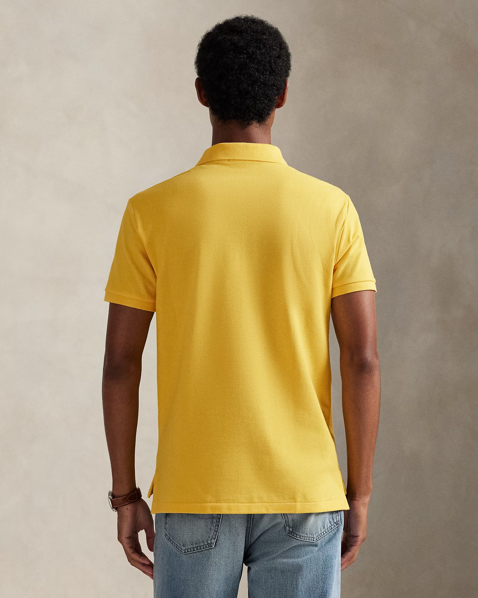 POLO RALPH LAUREN BASIC MESH-SSL-KNT 710782592-72 | YELLOW POLO RALPH LAUREN BASIC MESH-SSL-KNT 710782592-72 | YELLOW
