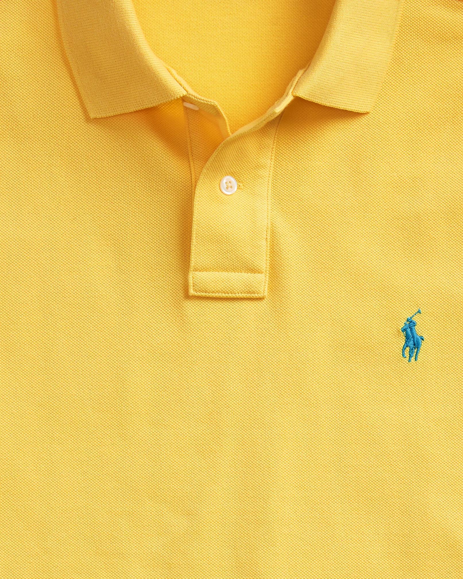 POLO RALPH LAUREN BASIC MESH-SSL-KNT 710782592-72 | YELLOW POLO RALPH LAUREN BASIC MESH-SSL-KNT 710782592-72 | YELLOW