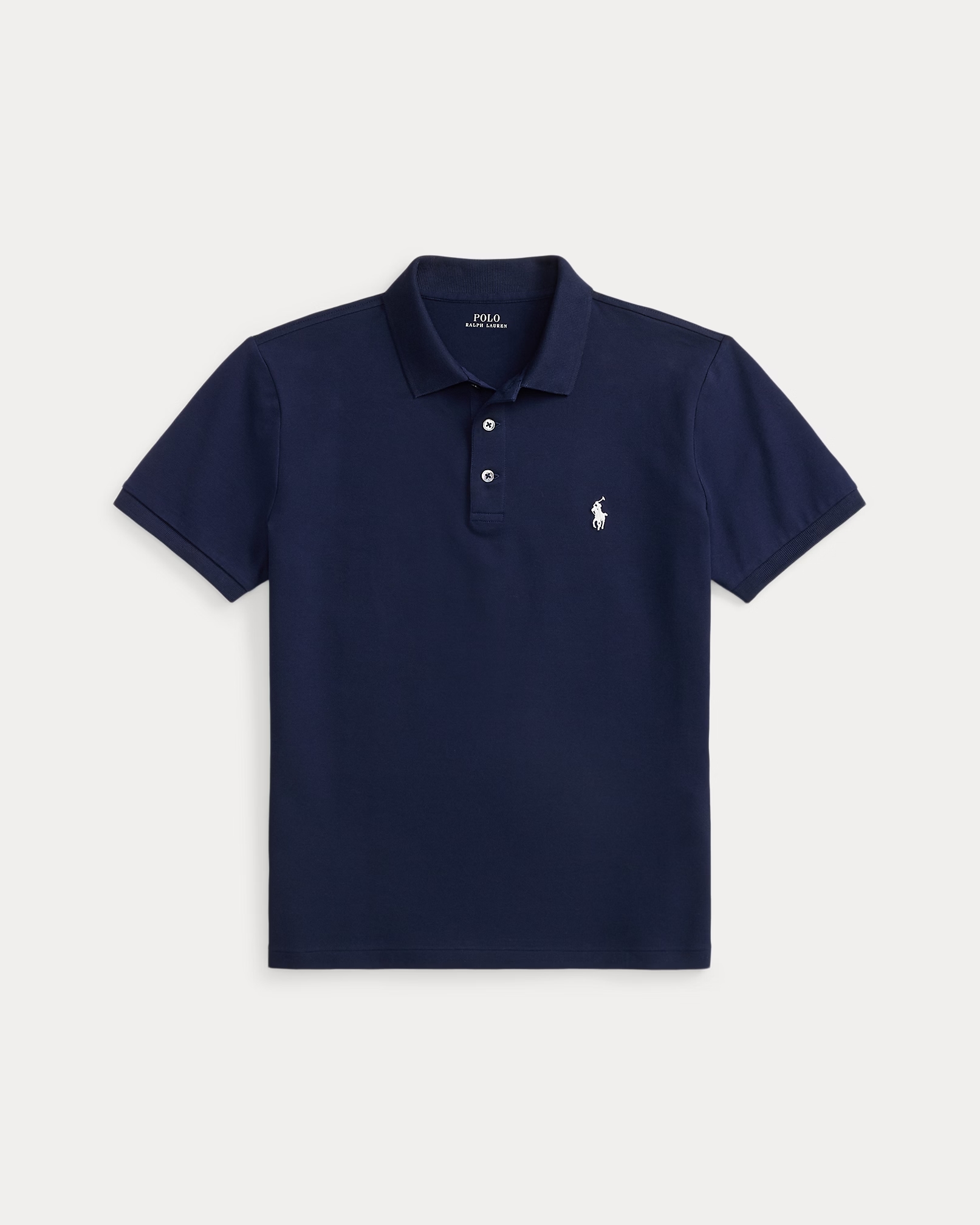 POLO RALPH LAUREN STRETCH MESH-SSL-PSH 710941439-72 | DARK BLUE POLO RALPH LAUREN STRETCH MESH-SSL-PSH 710941439-72 | DARK BLUE
