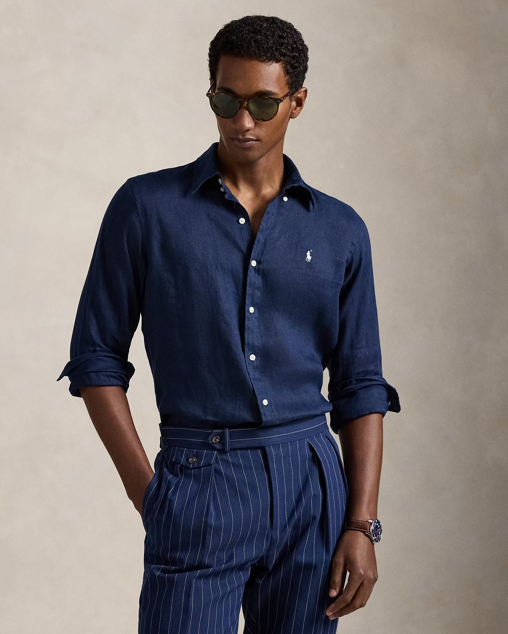 POLO RALPH LAUREN TWILL SF-WVN-SHIRT 710B20512 | WHITE