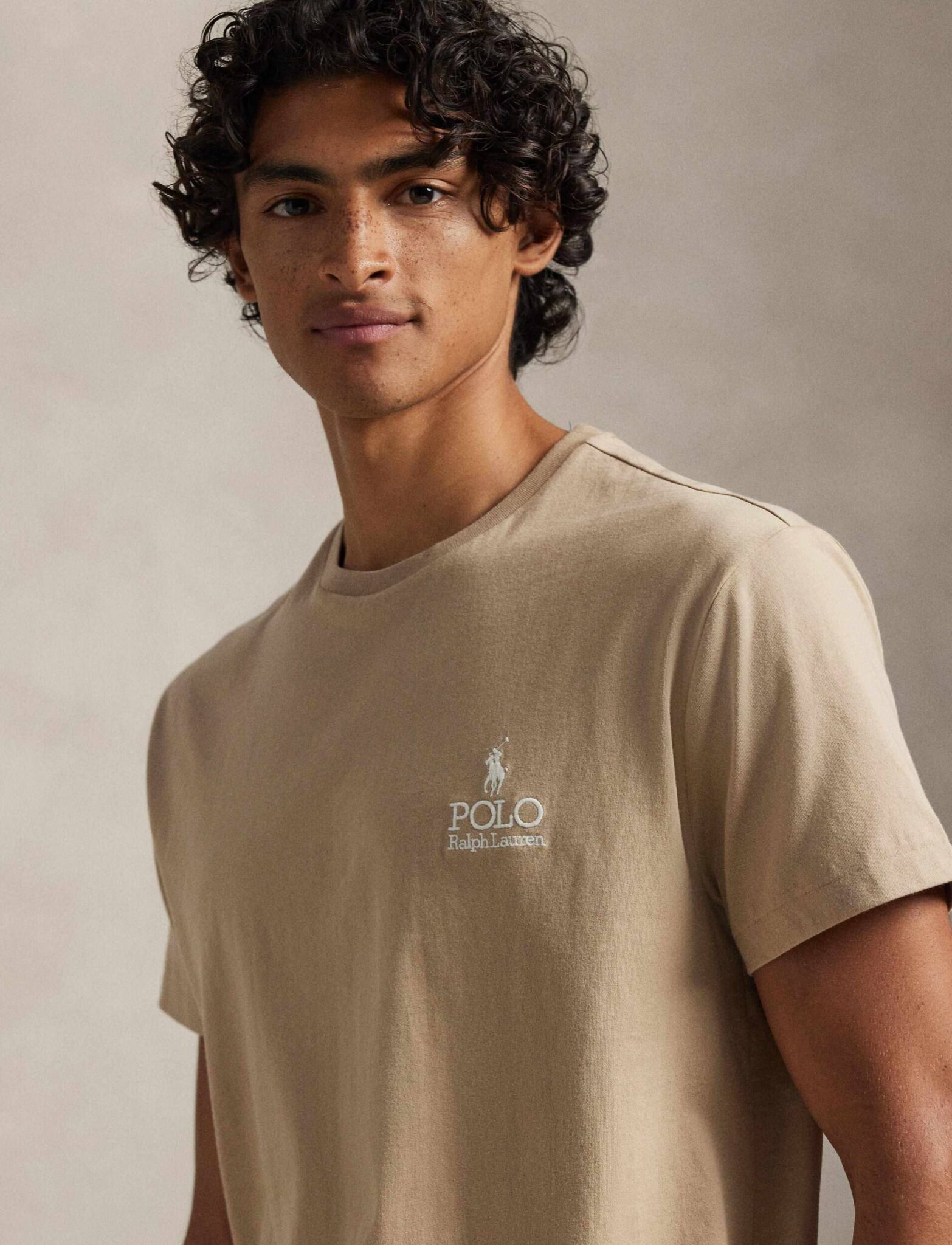 POLO RALPH LAUREN JERSEY-SSL-TSH 710981136 | BEIGE POLO RALPH LAUREN JERSEY-SSL-TSH 710981136 | BEIGE