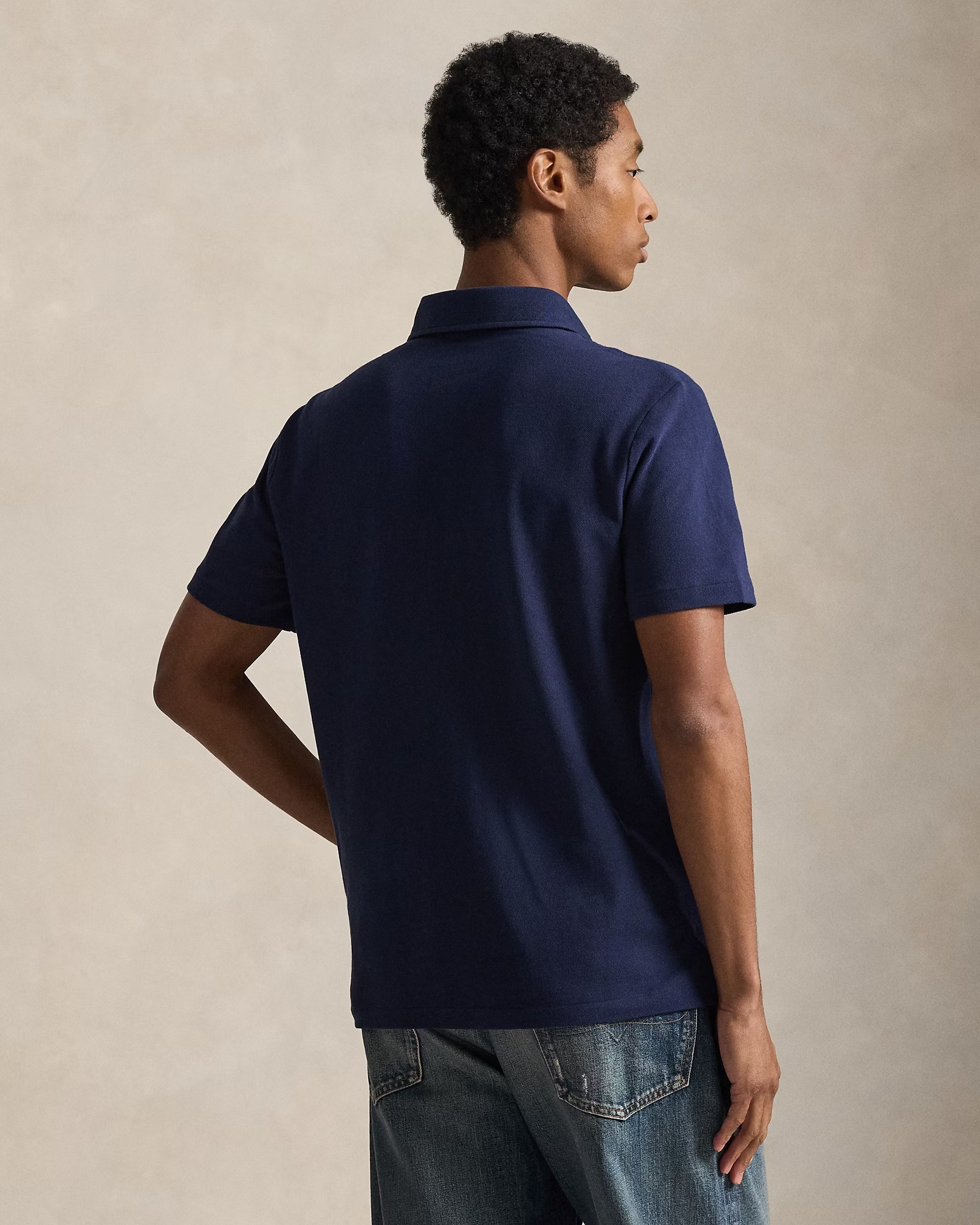 POLO RALPH LAUREN MESH-KNT-POLO 710B16616 | DARK BLUE POLO RALPH LAUREN MESH-KNT-POLO 710B16616 | DARK BLUE