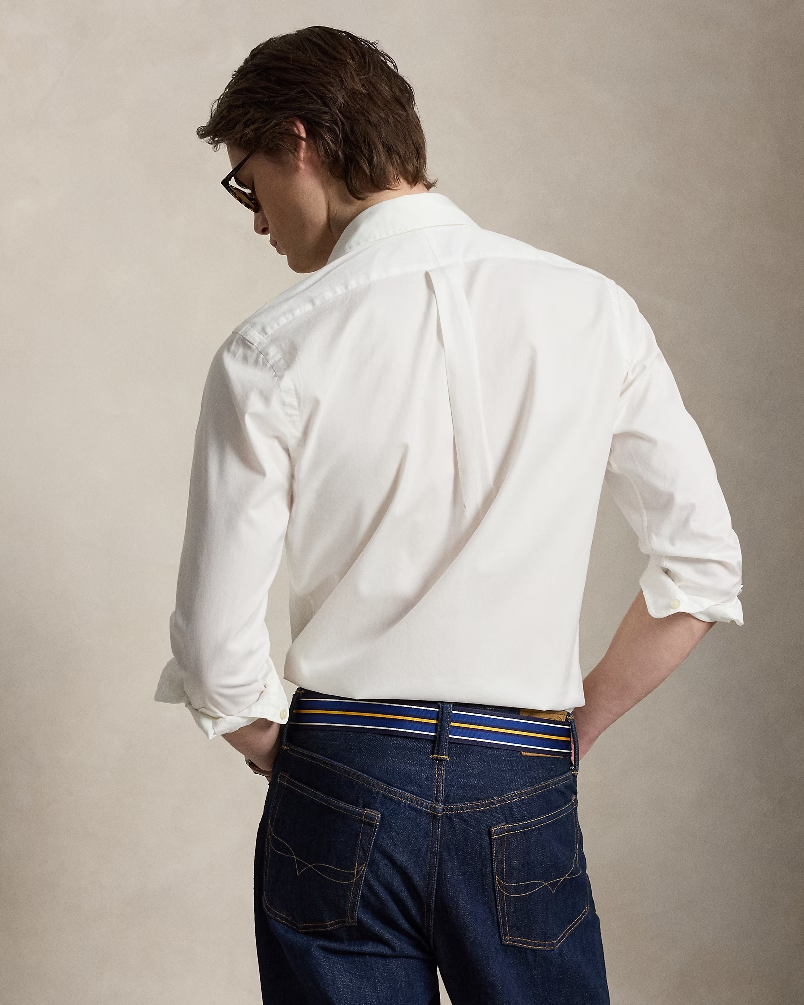 POLO RALPH LAUREN TWILL SF-WVN-SHIRT 710B20512 | WHITE