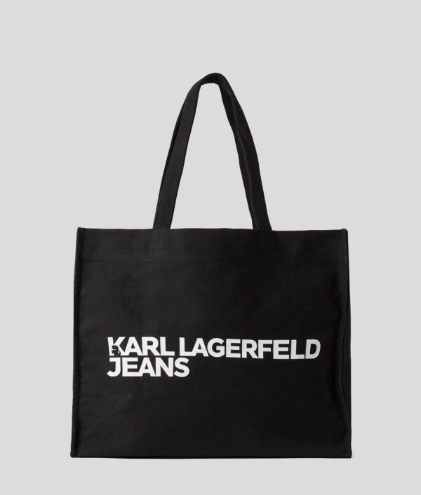 KARL LAGERFELD JEANS KLJ EW LOGO SHOPPER A1W50002-72 | BLACK KARL LAGERFELD JEANS KLJ EW LOGO SHOPPER A1W50002-72 | BLACK