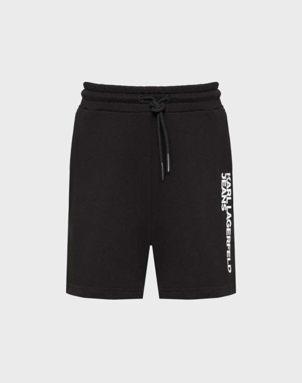 KARL LAGERFELD JEANS KLJ TEXT LOGO SWEATSHORT A2M10166-72 | BLACK KARL LAGERFELD JEANS KLJ TEXT LOGO SWEATSHORT A2M10166-72 | BLACK