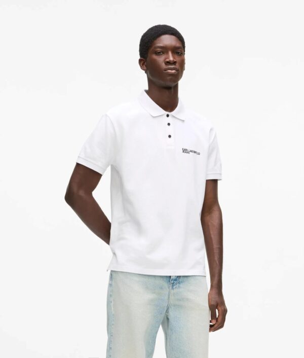 KARL LAGERFELD JEANS KLJ REGULAR PIQUE POLO A2M17094-72 | WHITE KARL LAGERFELD JEANS KLJ REGULAR PIQUE POLO A2M17094-72 | WHITE