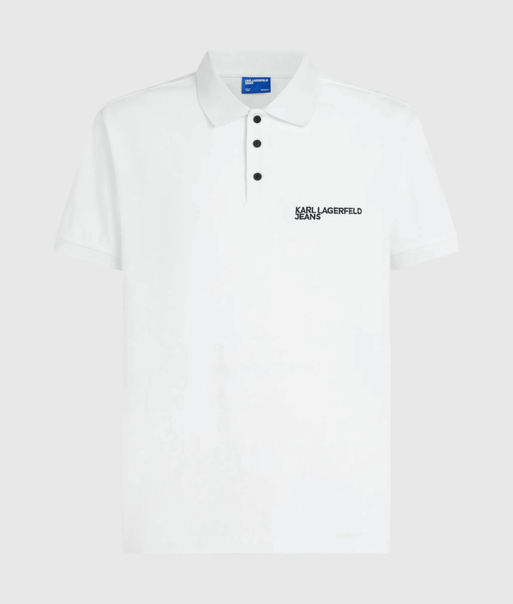 KARL LAGERFELD JEANS KLJ REGULAR PIQUE POLO A2M17094-72 | WHITE KARL LAGERFELD JEANS KLJ REGULAR PIQUE POLO A2M17094-72 | WHITE