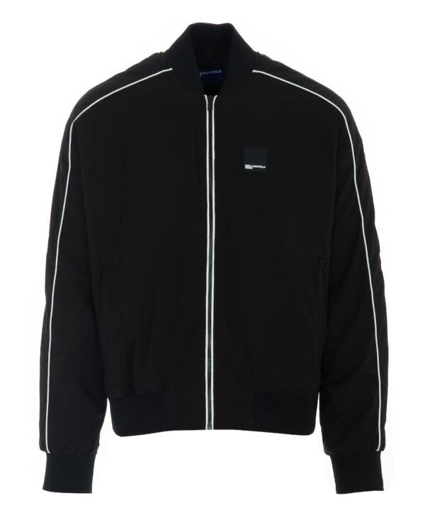 KARL LAGERFELD JEANS KLJ LIGHT TRACK BOMBER B2M15010 | BLACK KARL LAGERFELD JEANS KLJ LIGHT TRACK BOMBER B2M15010 | BLACK